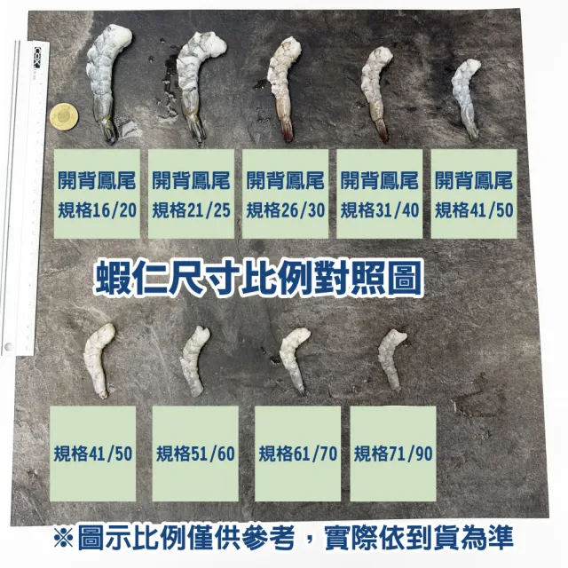 【鮮綠生活】嚴選新鮮蝦仁 共5包(600g(淨重 450g)±3%/包 規格61/70)