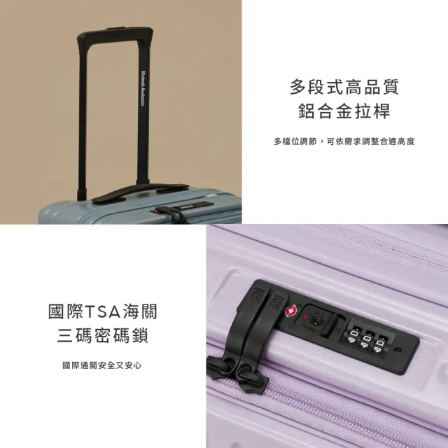 【金安德森】20吋 Traveler 前開式頂規Hinomoto日乃本輪行李箱(多色任選)