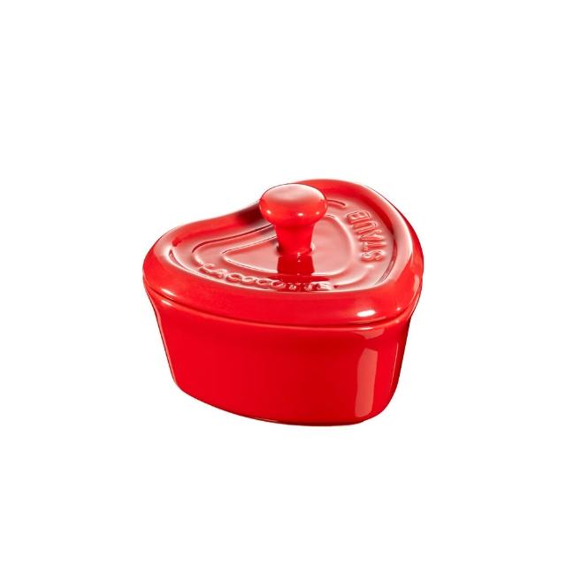 【STAUB】心型烤盅陶缽10cm-櫻桃紅(德國雙人牌集團官方直營)