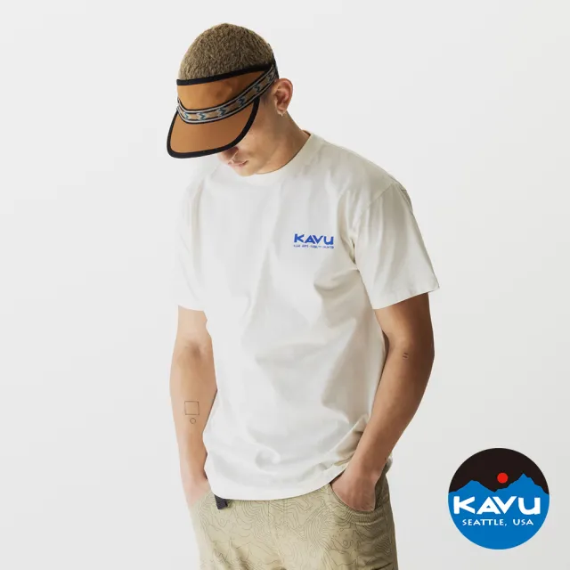 【KAVU】Waves 經典Logo有機棉短袖T恤 男款 白色 #8140