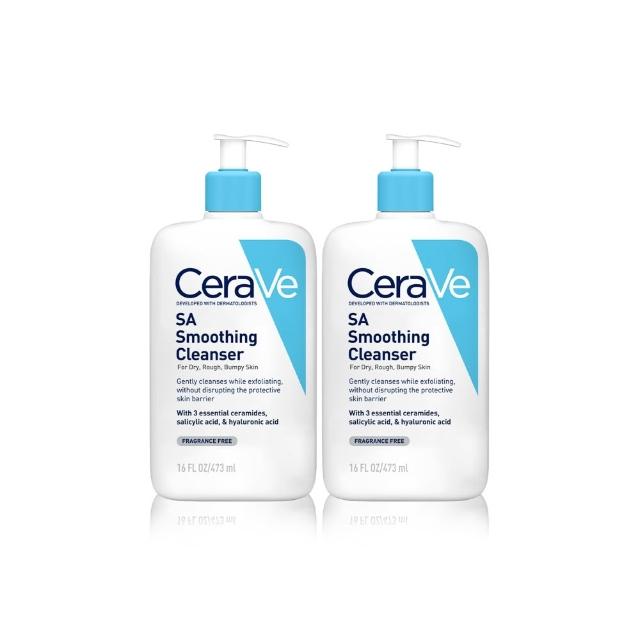 【CeraVe 適樂膚】618限時特談雙入組★水楊酸煥膚淨嫩潔膚露 473ml X2(改善粗糙顆粒)