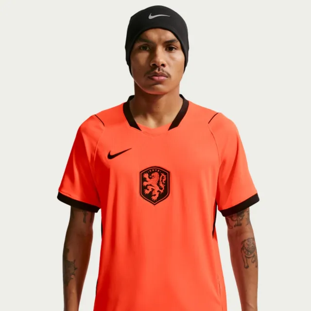 【NIKE 耐吉】短袖上衣 男 KNVB M NK DF JSY SS STAD HM 足球 世界盃 荷蘭隊 Dri-FIT 主場 橘 (IB5334809)