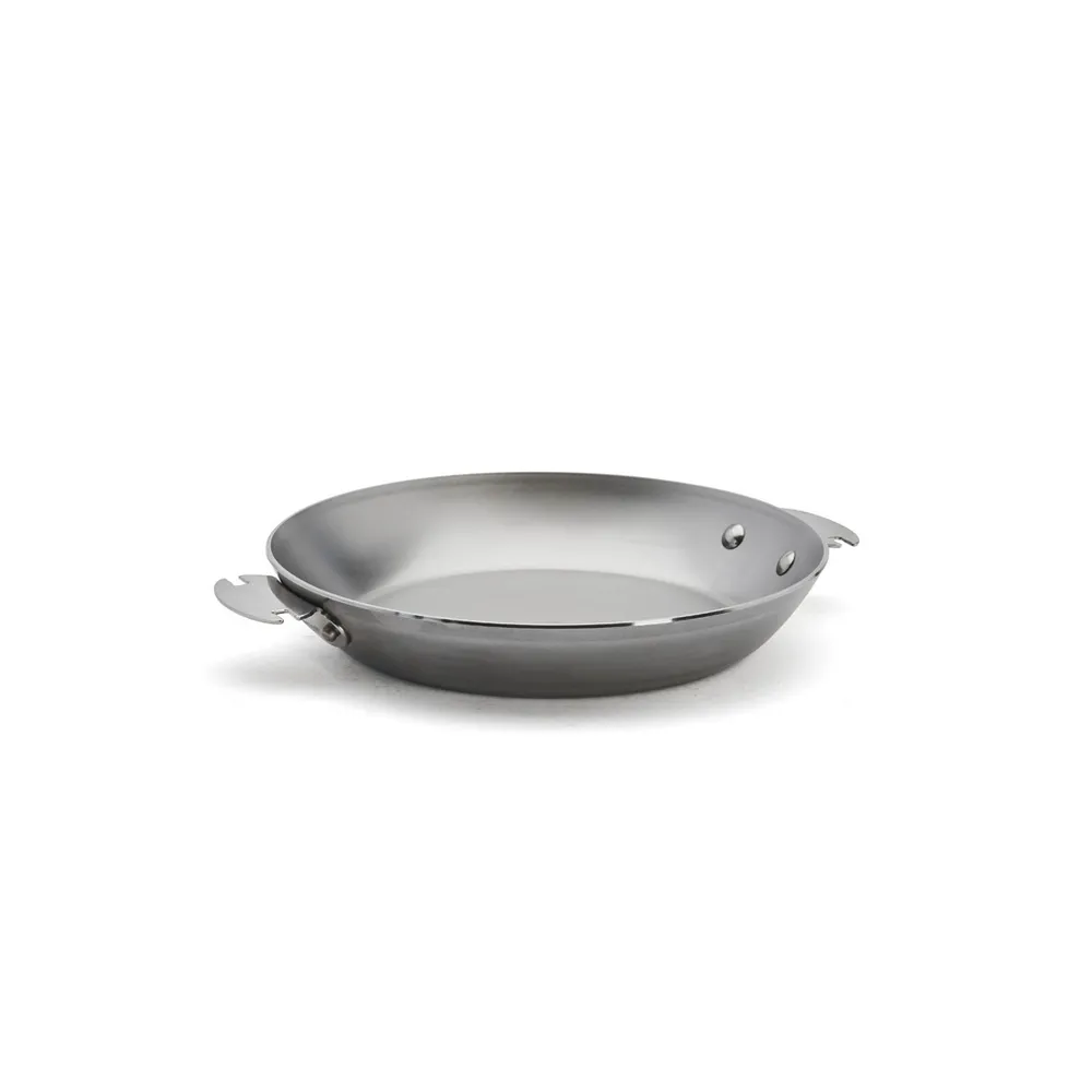 【de Buyer 畢耶】LOQY活動柄系列 原礦蜂蠟平底鐵鍋24cm-適用IH爐(握柄另購)