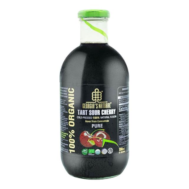 【Georgia 喬治亞】有機酸櫻桃原汁750ml/瓶(100%液態蔬果原汁原液)