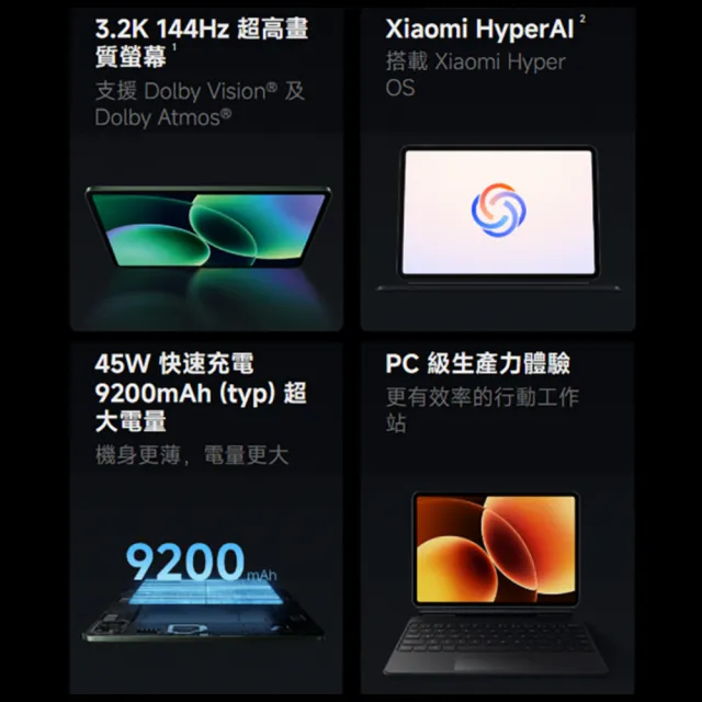 【小米】限時搶購 Xiaomi Pad 8 11.2吋 WiFi(12G/256G/高通8s Gen4/主相機1300萬畫素)