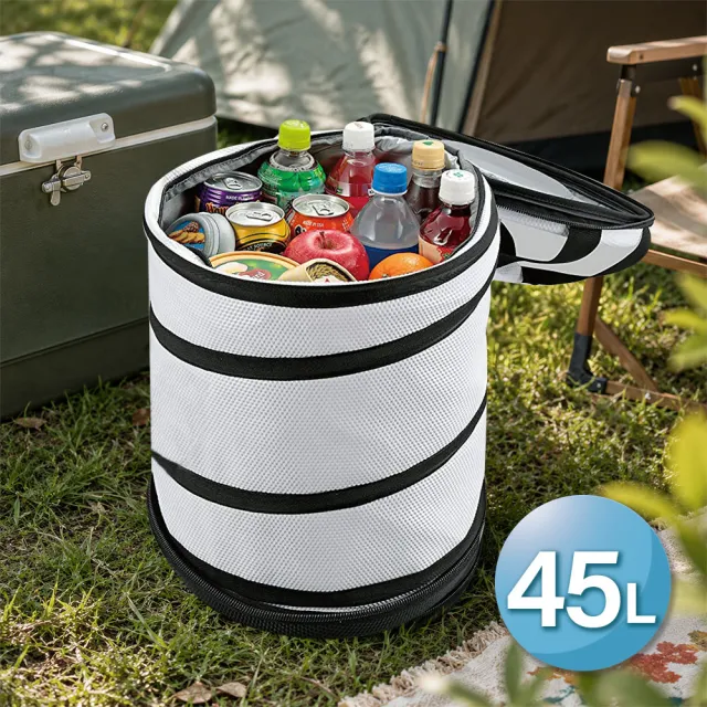 【CAPTAIN STAG】日本鹿牌圓形摺疊保冷袋 45L UE-565