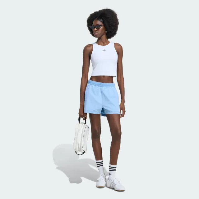 【adidas 愛迪達】丹寧短褲(KY3170 女款ORIGINALS休閒牛仔短褲)