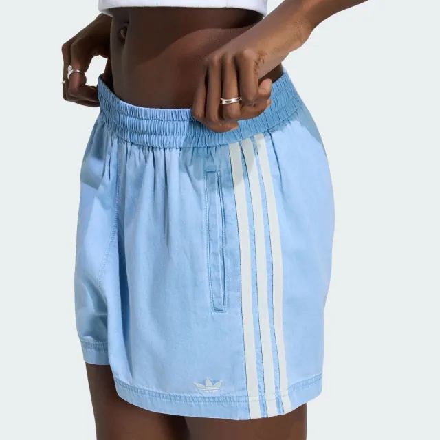 【adidas 愛迪達】丹寧短褲(KY3170 女款ORIGINALS休閒牛仔短褲)