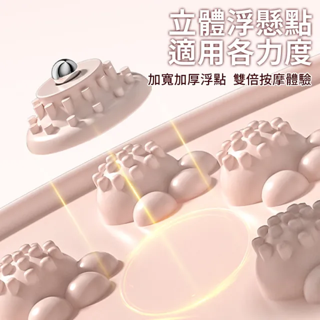 【keep power】橢圓軟矽膠指壓板+止滑墊 / 超慢跑墊 指壓版 足底按摩墊 軟硅膠指壓板(加大版/直徑75cm)
