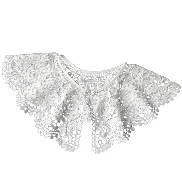 【米蘭精品】現貨限搶 假領子襯衫領片(鏤空花邊復古披肩女裝配件情人節生日聖誕節交換禮物74ac18)