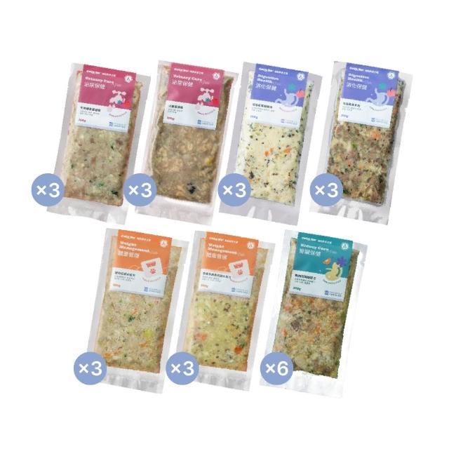 【COCONILLA 口口迷】寵物機能鮮食主餐 四大保健8口味共24包入組(狗鮮食 貓鮮食 機能餐 狗腎臟 貓泌尿)