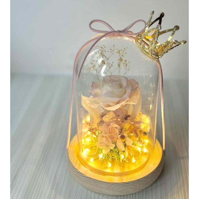 【OSTARA FLORIST 奧斯塔拉花藝】女神降臨-粉嫩/紫/紅(發光、永生花、乾燥花、情人節、花禮、節日、七夕)