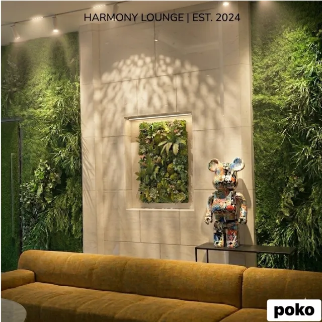 【poko】仿真植物牆 尤加利葉 2入組 40*60公分 綠植牆 綠植景觀 花草牆 室內外仿真草 人工植物 園藝造景
