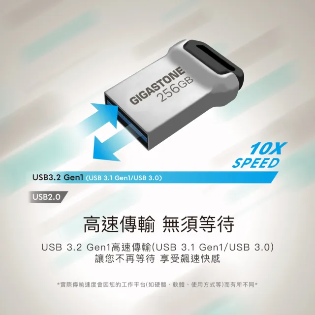 【Gigastone 立達國際】32GB USB3.2 鋅合金輕巧耐用隨身碟 UD-3400(32G USB3.2 高速隨身碟)