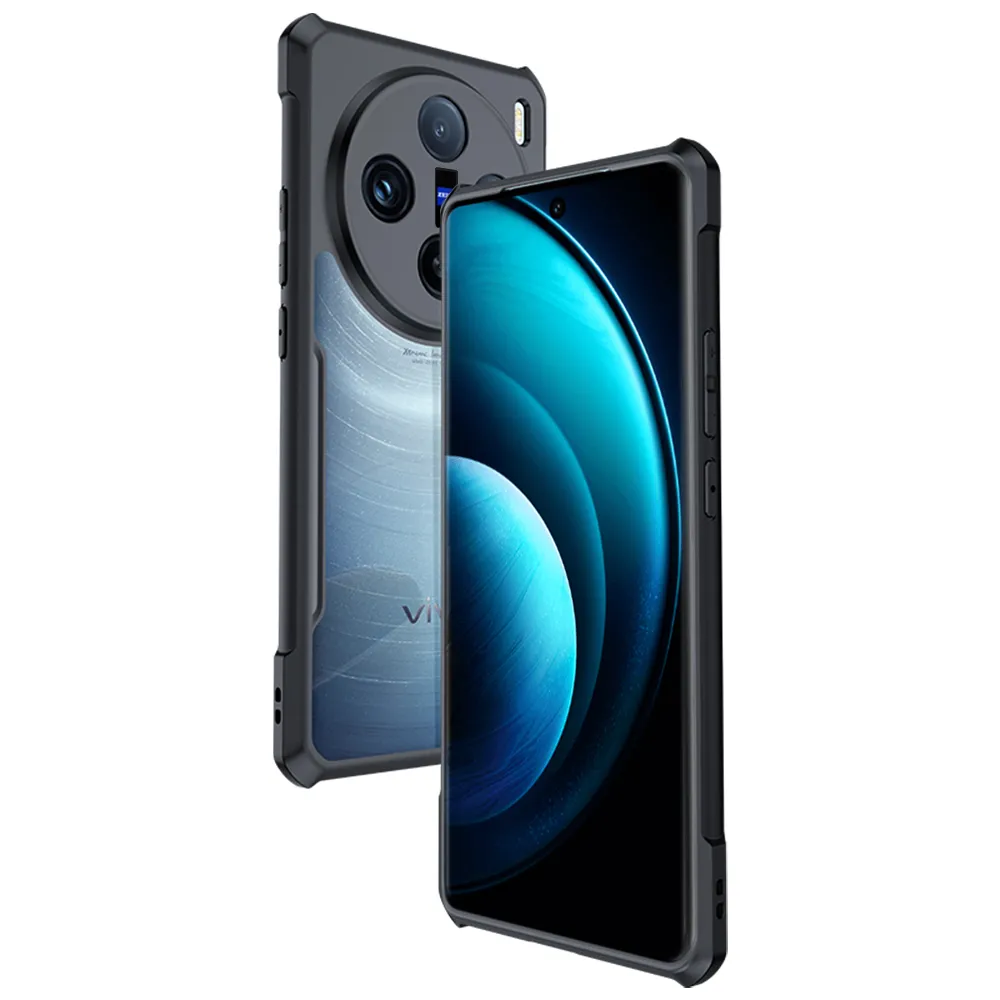 【XUNDD 訊迪】vivo X100 Pro 軍事防摔 鏡頭全包覆 清透保護手機殼-夜幕黑