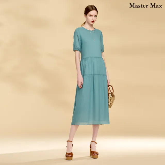 【Master Max】天絲棉舒適好穿圓領一件式洋裝(8511007)