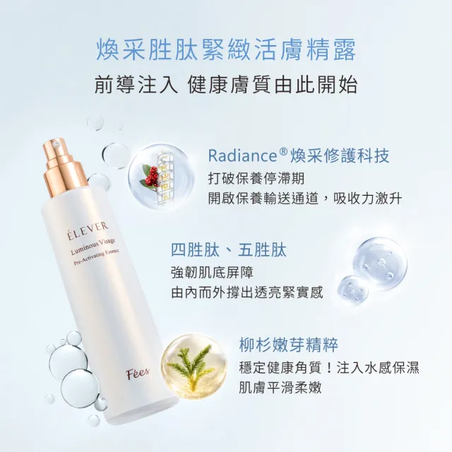 【Fees 法緻】煥采胜肽緊緻活膚精露200ml