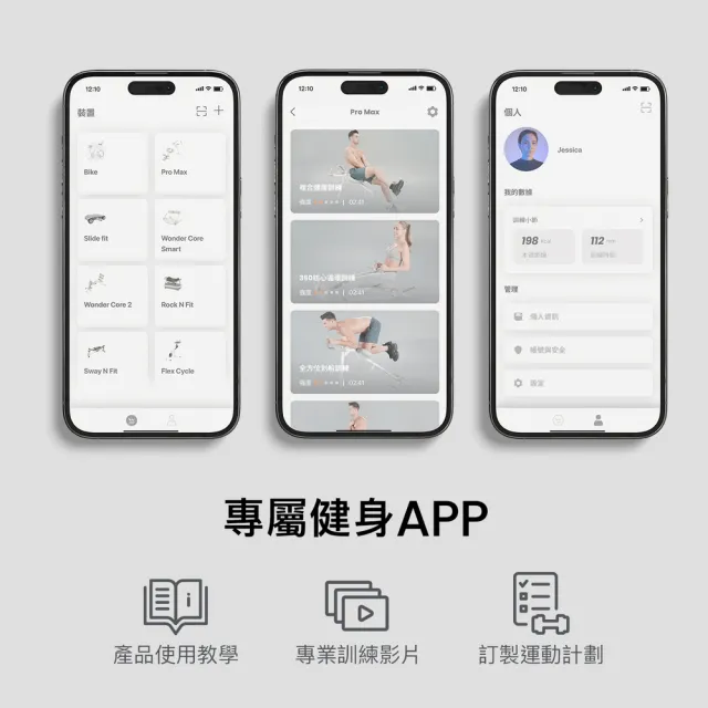 【Wonder Core】Slide Fit 健身滑板-粉(健腹輪/捲腹器)