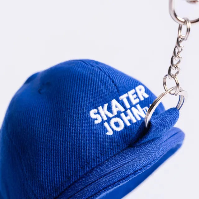 【富邦悍將】悍將 x Skater JOHN 聯名球帽零錢包(藍)