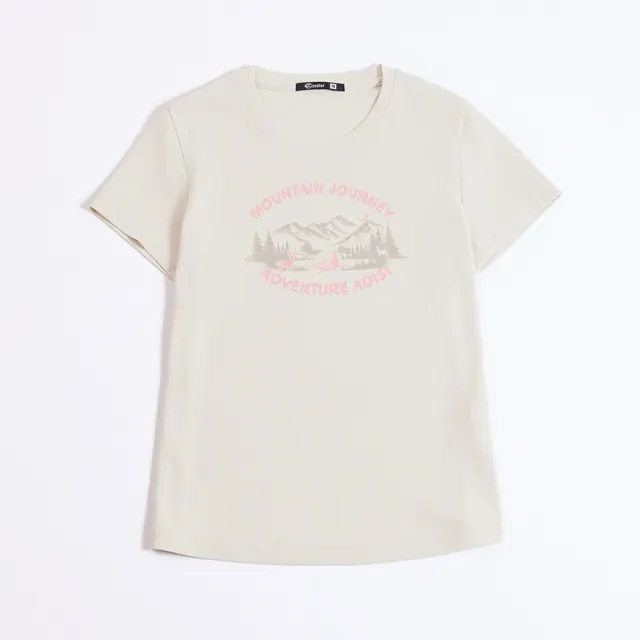 【ADISI】女UPF50+防曬抑菌短袖排汗衣 AL2611070 象牙白 S-2XL｜抗UV 吸濕排汗 防臭 彈性 上衣