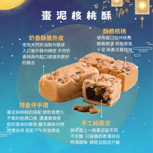 【給力食品】特色 棗泥核桃酥 鳳梨酥 12入 2盒組 手工棗泥 鳳梨酥 特色伴手禮_年菜年節禮盒_年菜 年節禮盒