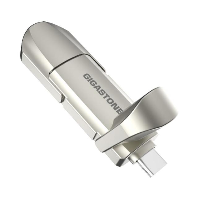 【Gigastone 立達國際】USB Gen2 512GB Type-C鋁合金雙介面行動固態硬碟ACP500MS(iPhone17隨身碟/外接SSD)