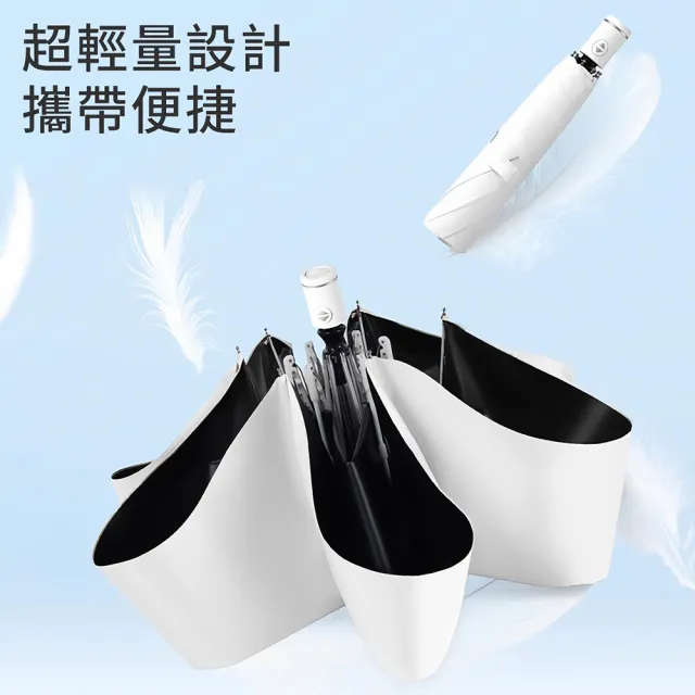 【Coloxy】2入 記憶完美瞬收防曬傘 傘面不皺 UPF50+黑膠遮陽超輕量自動傘 快速捲收迷你傘 摺疊晴雨傘