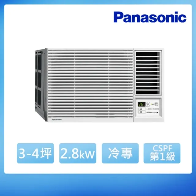 【Panasonic 國際牌】3-4坪 R32 一級能效變頻冷專窗型右吹式冷氣 CW-U28CA2