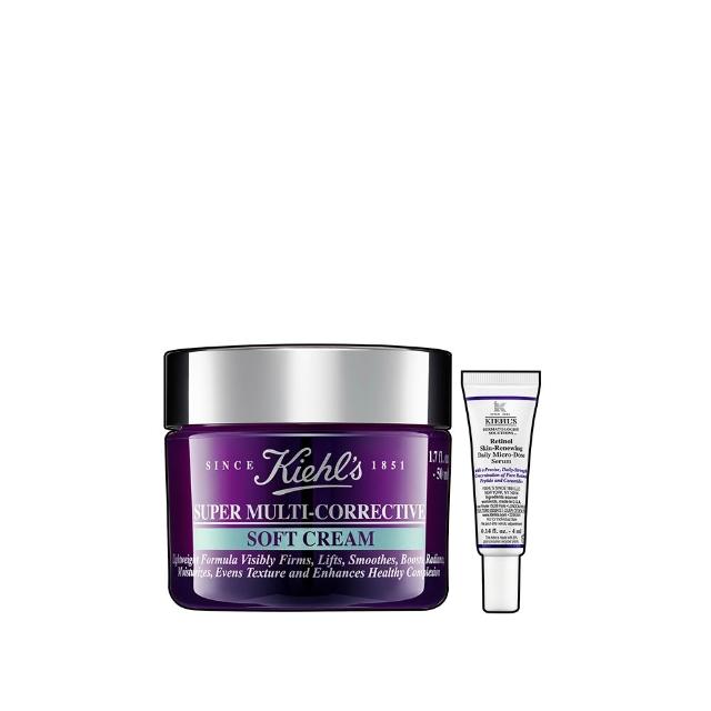 【Kiehl’s 契爾氏】官方直營 超進化無油抗老乳霜50ml組(Kiehl’s/果凍霜/抗老)