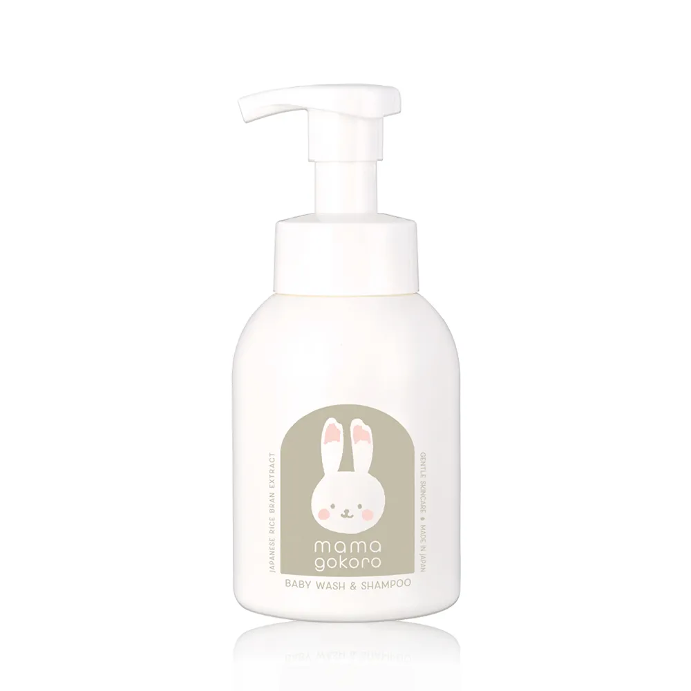 【Mamagokoro】嬰兒植萃泡泡洗髮沐浴露250ml(保濕/低敏配方/日本製)
