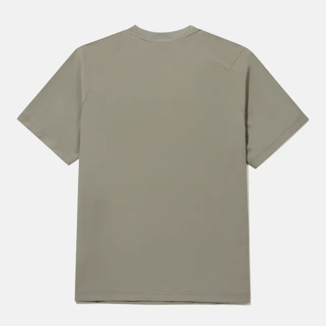 【DESCENTE】短袖上衣 男 快排 MEN AIR-STRETCH POCKET SHORT SLEEVE T-SHIRTS 卡其 SR221DTS41-KHAK