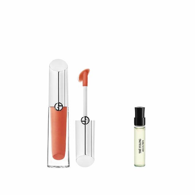 【ARMANI 亞曼尼】官方直營 訂製奢光潤唇蜜 3.5ml(唇彩/奢光小銀管