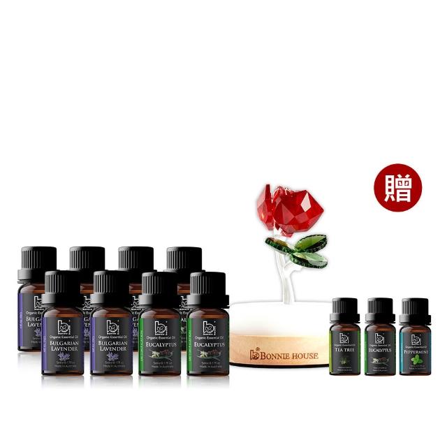 【Bonnie House 植享家】修護專家超值組-雙有機保加利亞薰衣草精油5ml(五入組)★618限定★
