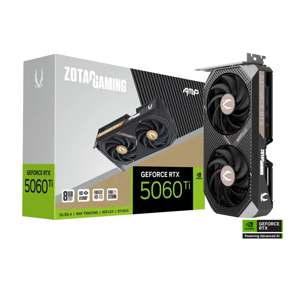 【ZOTAC】顯卡+電源組合★GAMING RTX 5060 Ti 8GB AMP 顯示卡+微星 MAG A850GL PCIE5 WHITE 80PLUS 金牌 電