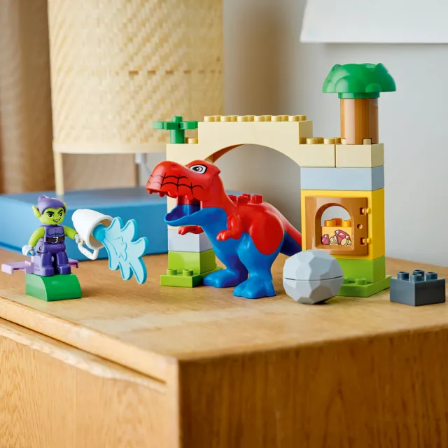 【LEGO 樂高】得寶系列 10463 Dinosaur Spidey-Rex 大戰綠惡魔(漫威 恐龍玩具 幼兒玩具 積木)