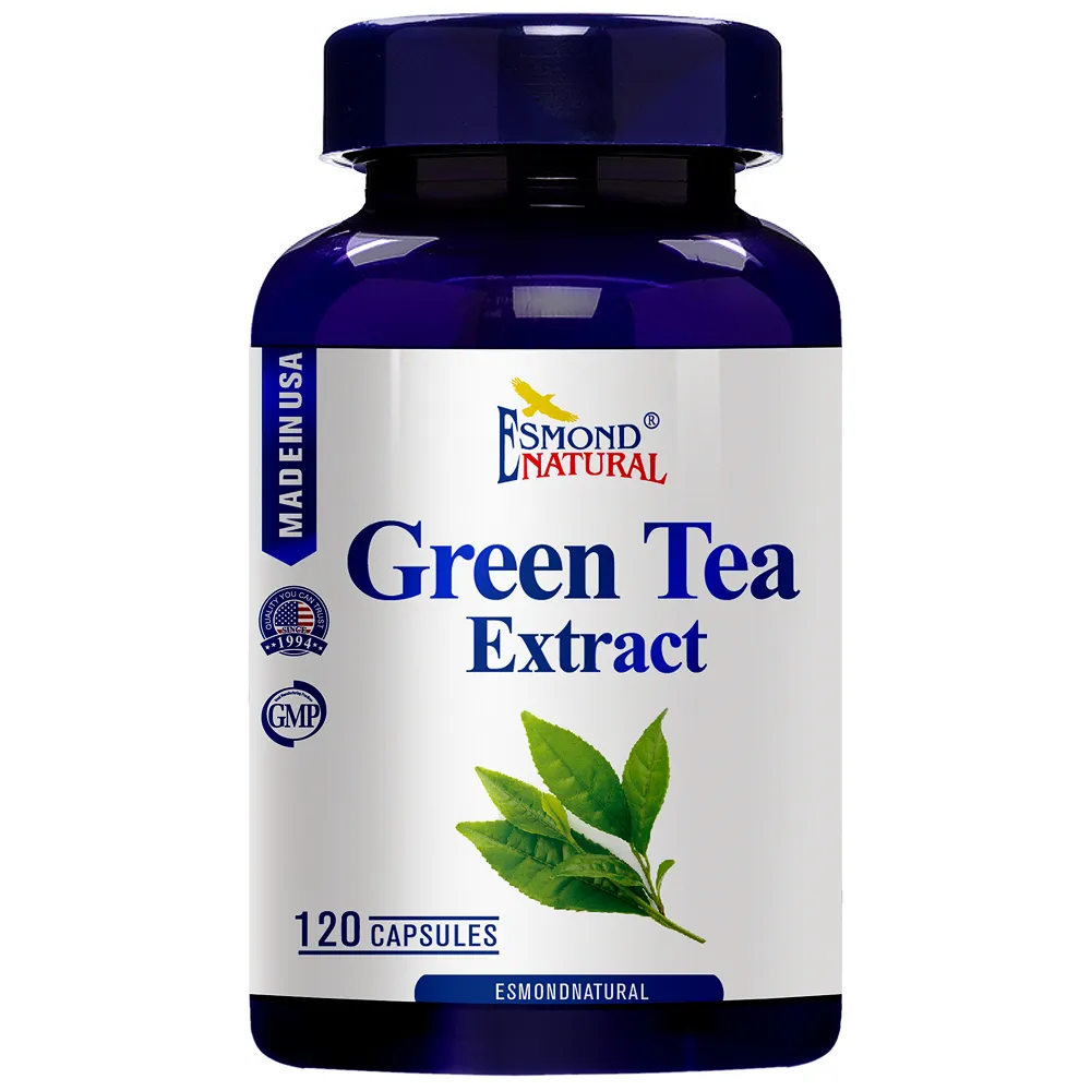 【Esmond Natural 愛司盟】綠茶菁萃膠囊食品1瓶 (120顆/瓶)