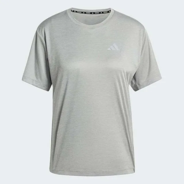 【adidas 愛迪達】運動 休閒 短袖 T恤 女上衣 Run Ess Tee W(KA0227)