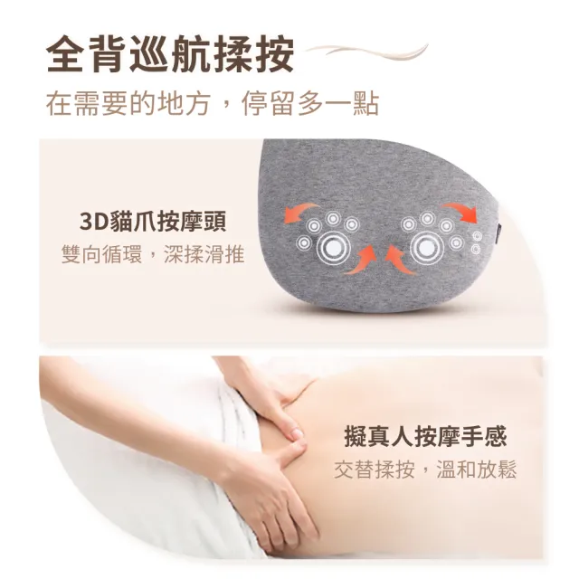 【OSIM】幸運石按摩背墊 OS-2256_溫熱按摩 背部按摩 按摩背墊 按摩椅墊 按摩背墊