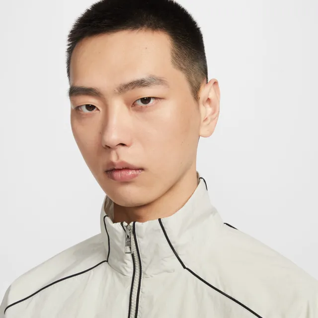 【NIKE 耐吉】外套 男 運動立領外套 寬鬆 AS M NK AIR WR TRK JKT 白灰 IF1289-072