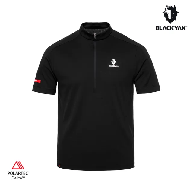 【BLACKYAK】男 POLARTEC DELTA涼感短袖半開襟(三色)戶外登山 透氣 防紫外線 吸濕快乾｜FB1MC801