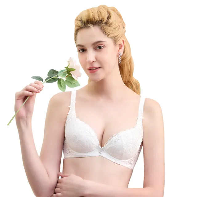 【Swear 思薇爾】撩波巴黎之春系列B-C罩涼感蕾絲集中包覆女內衣(奶油色)