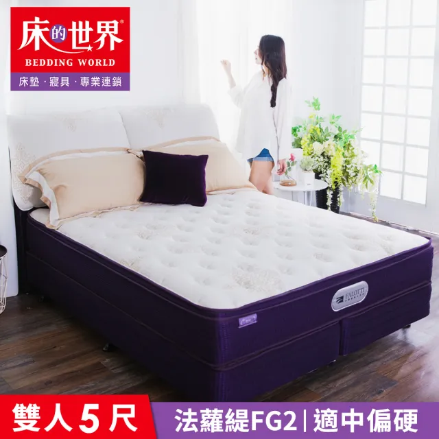 【床的世界】4D透氣立體正三線獨立筒雙人床墊 FG2 5X6.2尺 ( 適中偏硬 升級護框  獨立筒 台灣製)