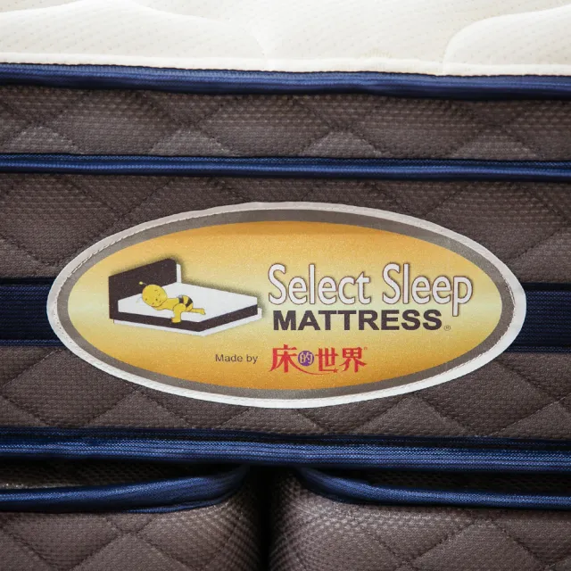 【床的世界】美國首品系列摯愛針織邊框加強中鋼獨立筒床墊 - 雙人加大 6 X 6.2  尺