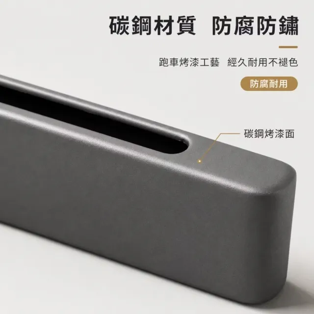 免打孔壁掛式碳鋼刀具收納架(菜刀架 刀具架 刀座 置物架 廚具收納 插刀架 瀝水架 廚房收納)