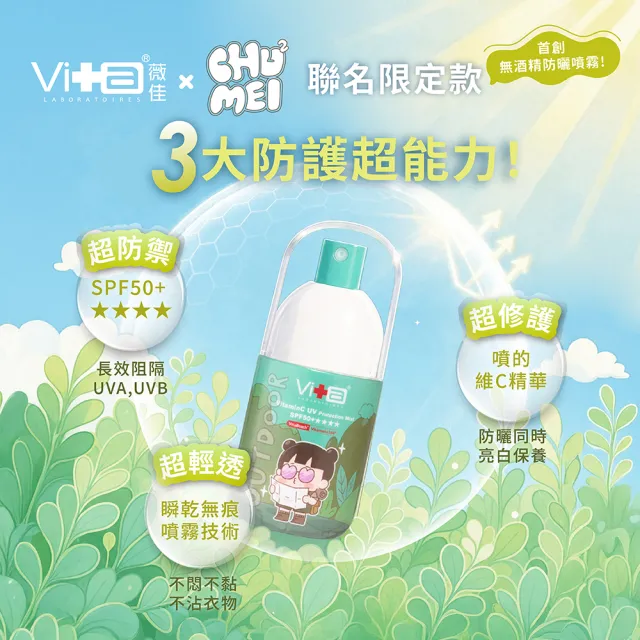 【Swissvita 薇佳】超C防曬水噴霧SPF50+★★★★ 戶外防護型50ml