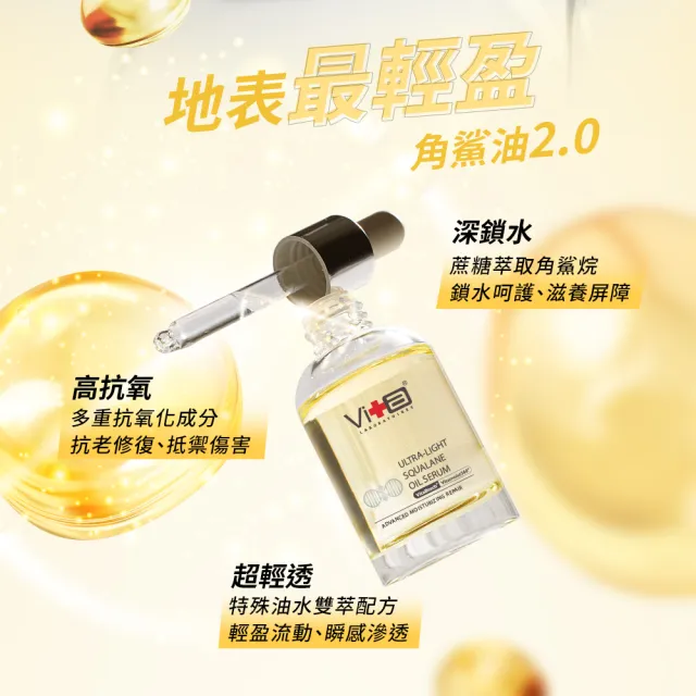 【Swissvita 薇佳】超輕盈角鯊精華油2.0升級版30ml 2入組(全方位保養 一瓶搞定)