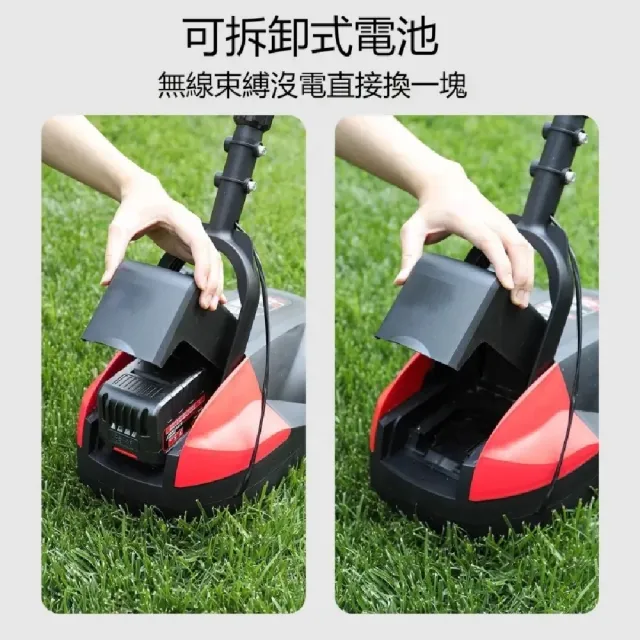 【ZHIPU 芝浦】割草機 手推車式割草機 電動除草器 手推式草坪修剪機 鋰電草坪機 多功能修剪器 定制款L