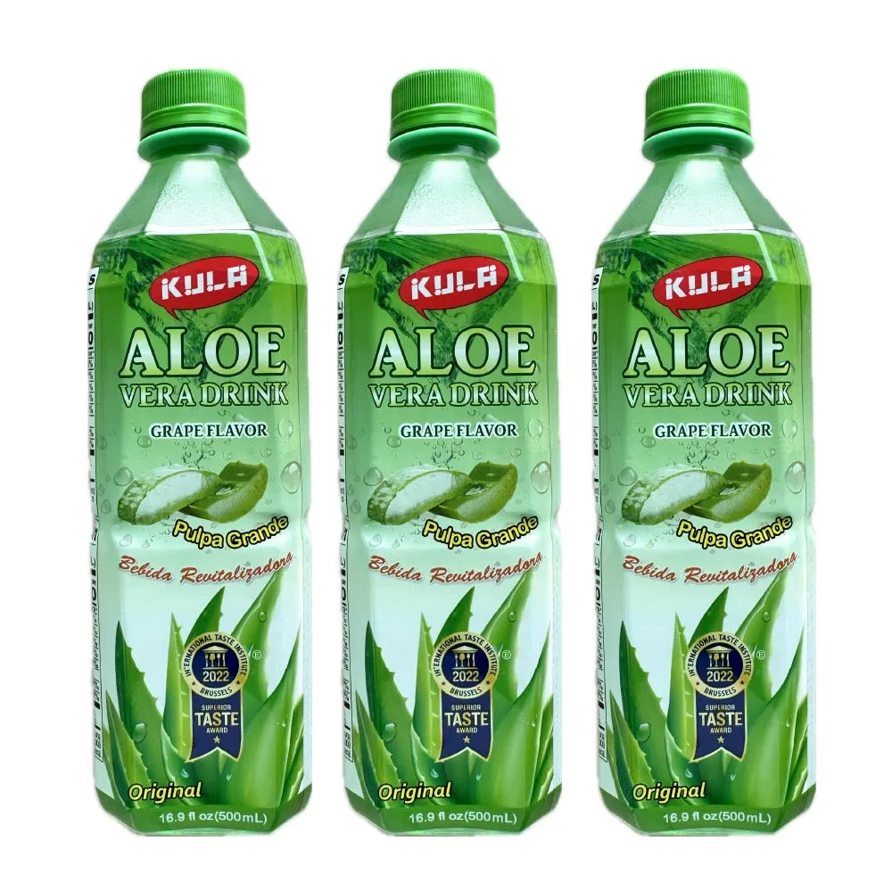 【KULA】酷啦蘆薈飲料-原味500mlX24瓶/箱(含蘆薈果肉10%果汁)