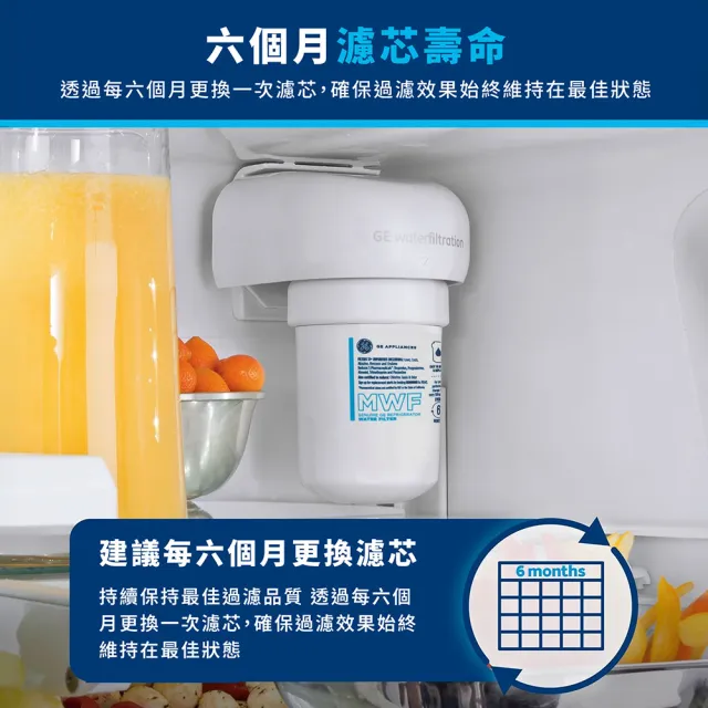 【GE 奇異】冰箱淨水濾心(MWF)