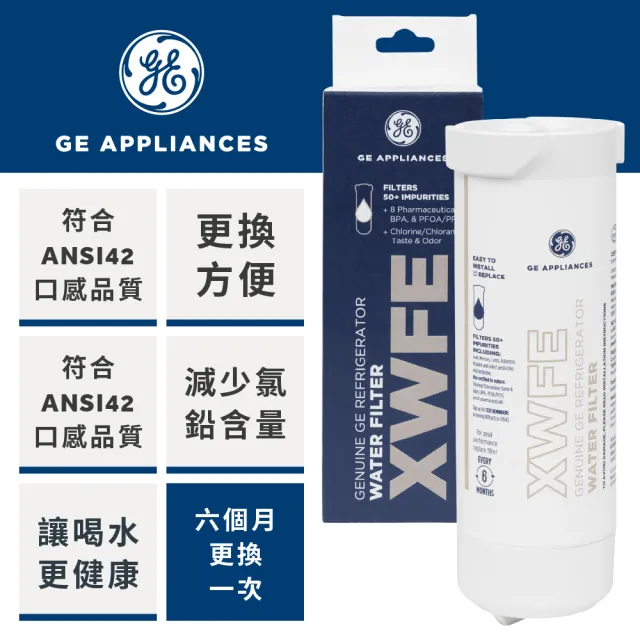 【GE 奇異】冰箱淨水濾心(XWFE)